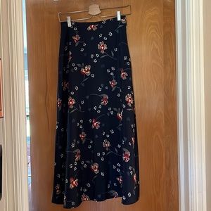 Vintage maxi or midi floral skirt